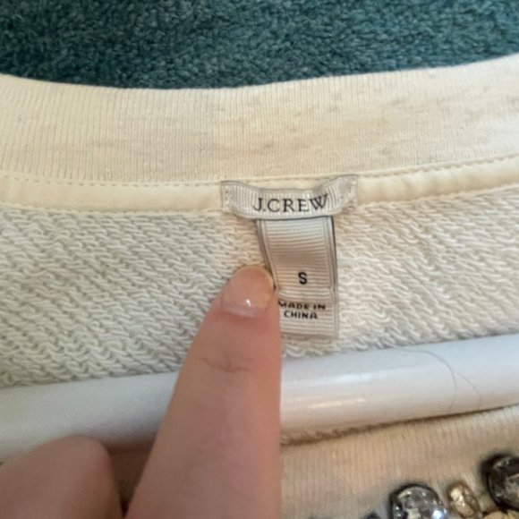 J.Crew Sweater with Neck Embellishment Size S - Picture 3 of 3